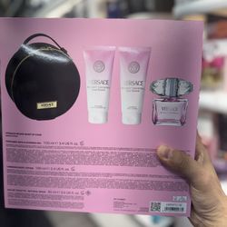 Brand New Versace Bright Crystal Pour Femme Gift Set  On Sale Perfume And Colognes Available 