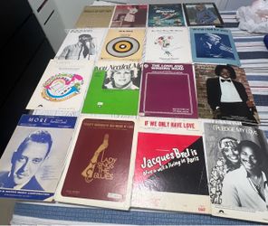 Lot Of Assorted  Vintage Sheet Music and music books Multiple artists
