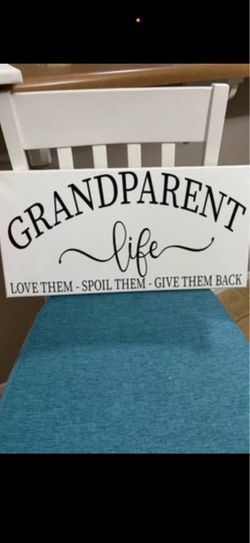 Two decor signs asking 5.00 each