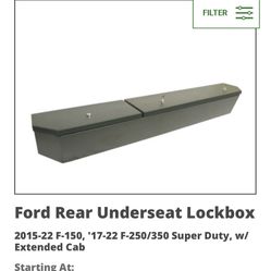 Tuffy Security Under Seat Storage Lock Box F150/250/350