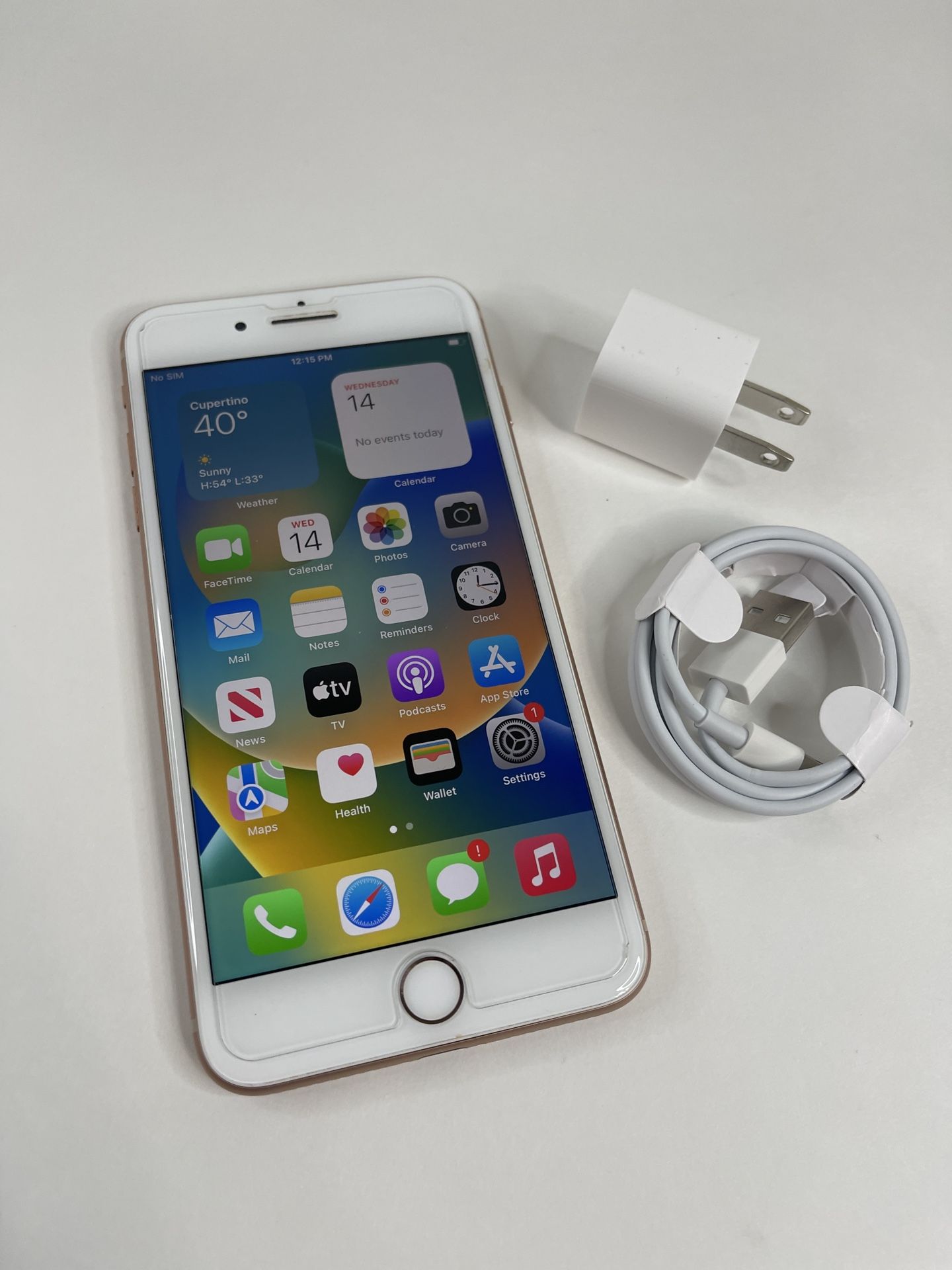 Unlocked Apple iPhone 8 Plus 128GB Gold AT&T T-Mobile Metro PCs Cricket Verizon Cell Phone 8+