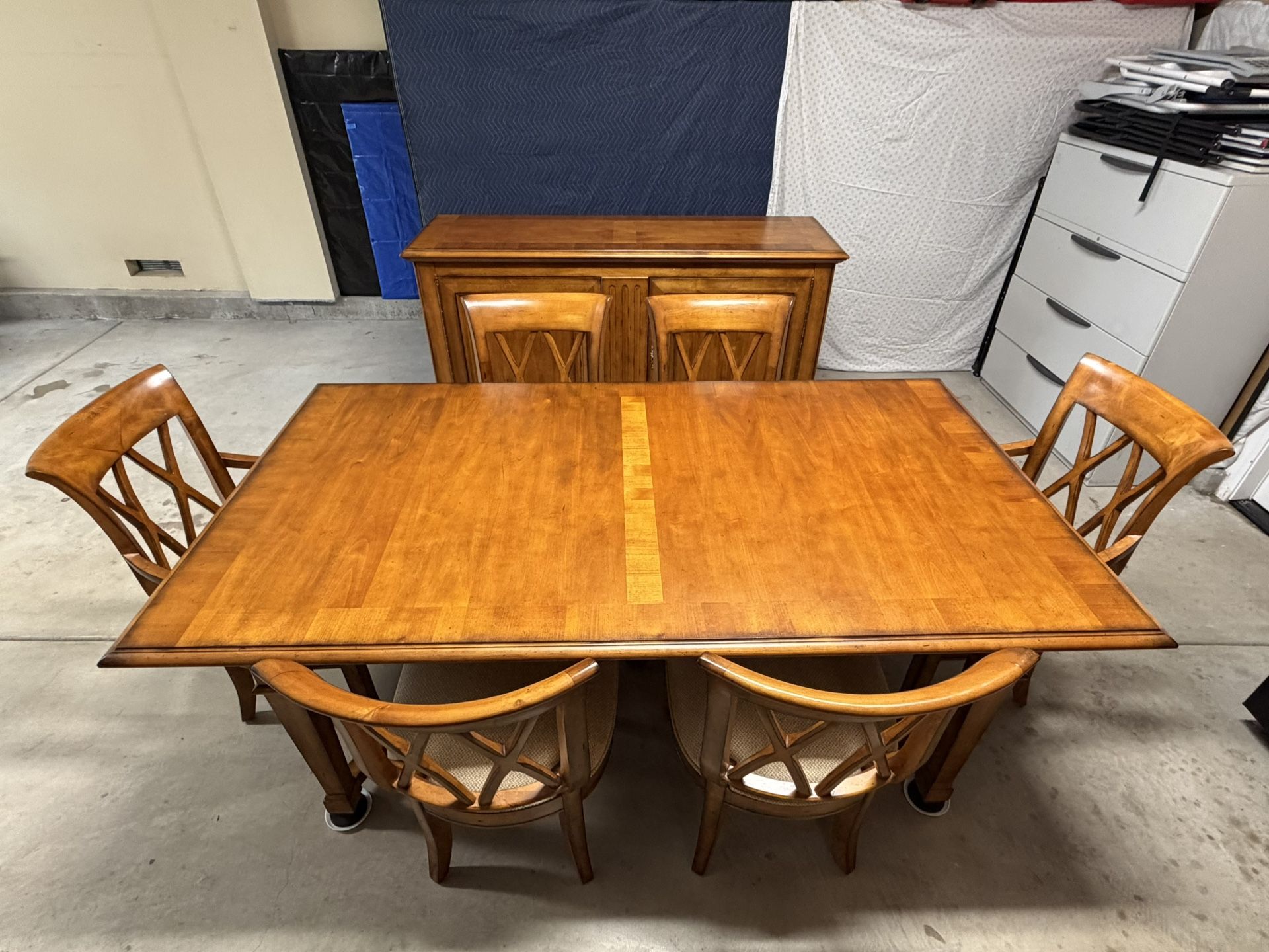 Century “Chatham Glen” Dining Table Set + Credenza