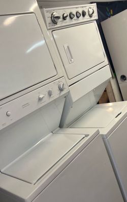 Marge capacity stackable washer and dryer