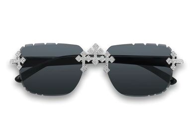 Glasses with cross design