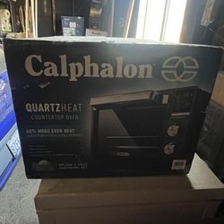 Calphalon Quartz Heat Countertop Toaster Oven, Stainless Steel, Extra-Large Capacity, Black, Dark Gray