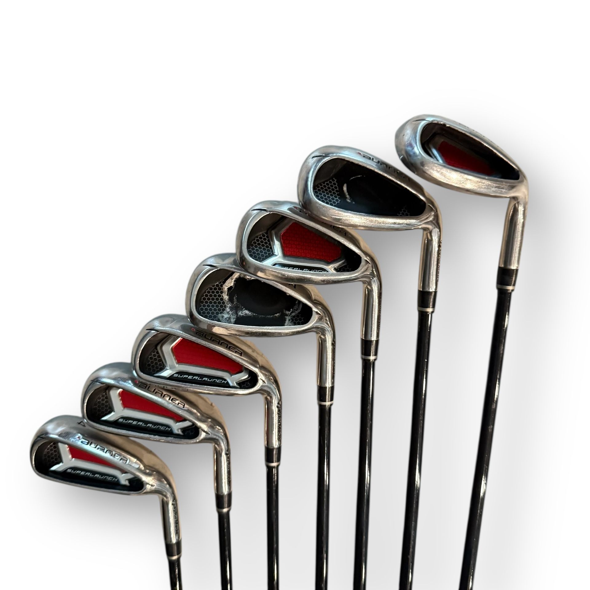 TaylorMade Burner Super Launch Iron Set 4, 5, 6, 8, 9, PW, SW FLEX R RH