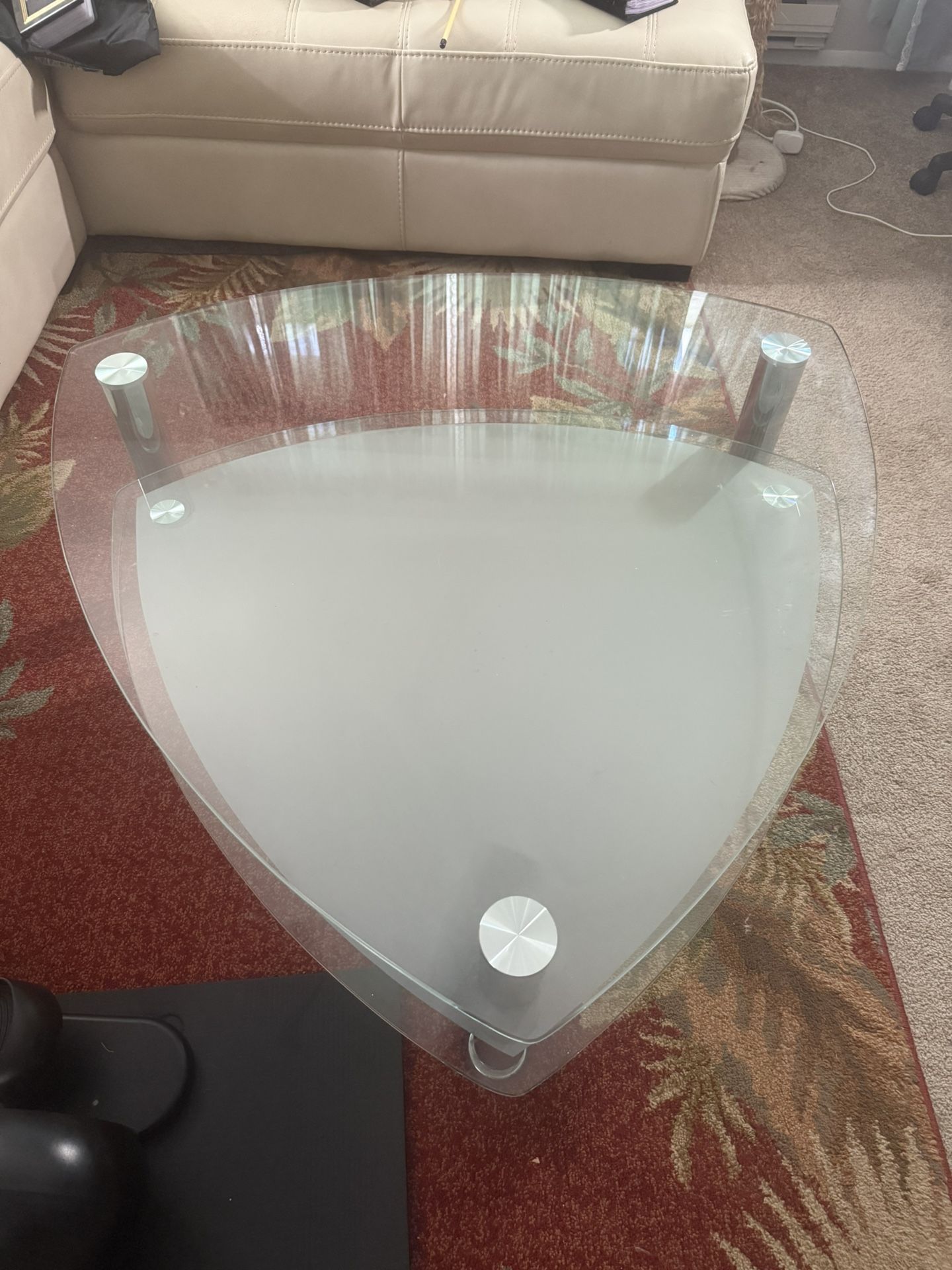 Expandable Glass Coffee Table