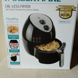 Farberware 3.2 Quart Oil-Less Multi-Functional Air Fryer, Black 