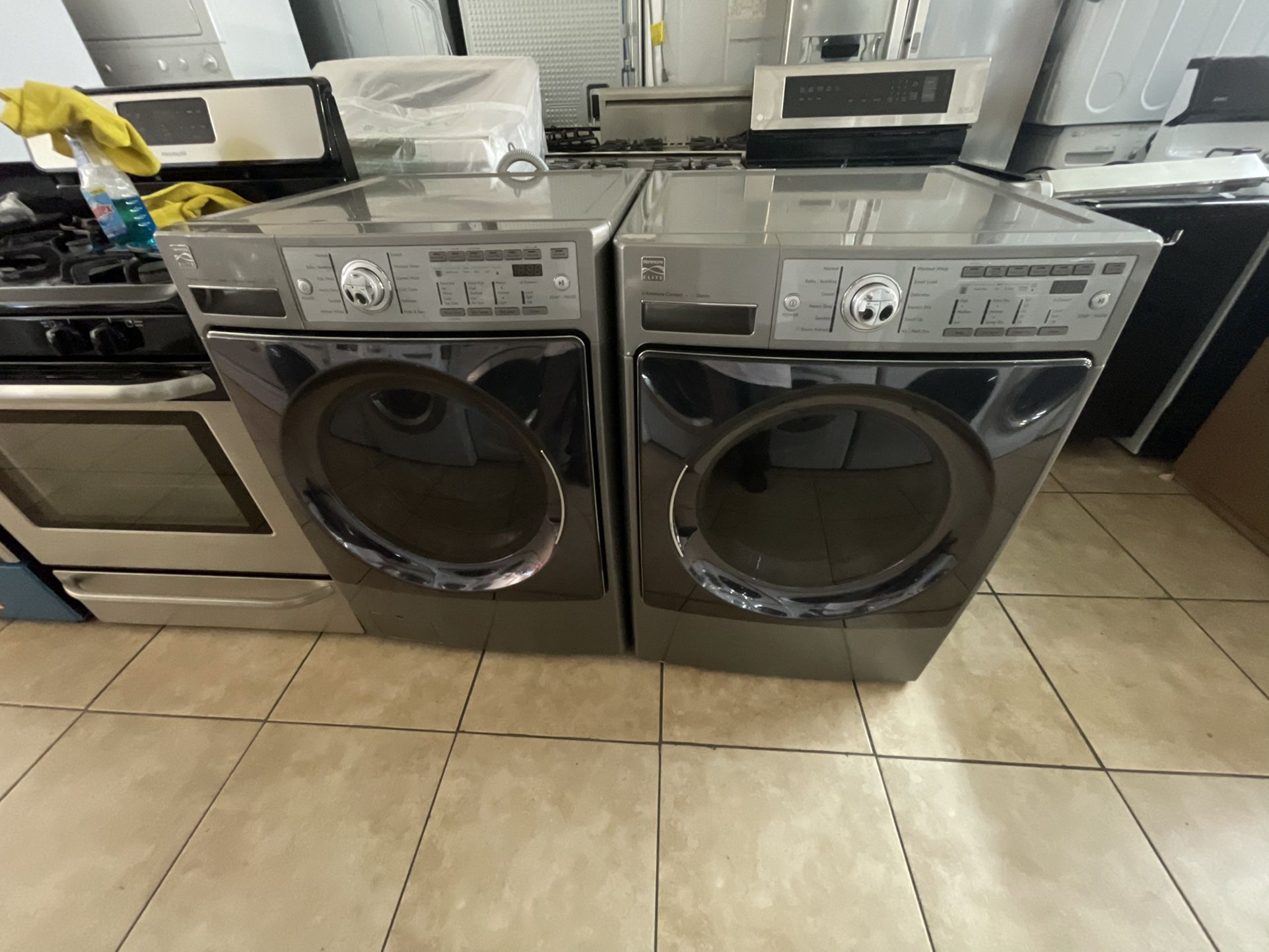 Kenmore Elite Front Load Washer And Has Dryer 