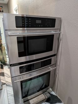 Stainless Steel Wall Oven Microwave Combo