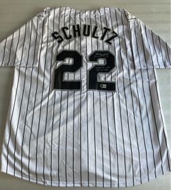 Noah Schultz Autographed Chicago White Baseball Jersey MLB Debut 4-14-26 Beckett