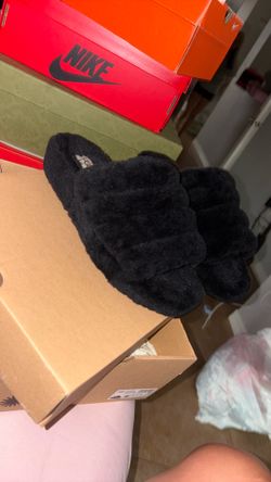 Ugg furry sandals