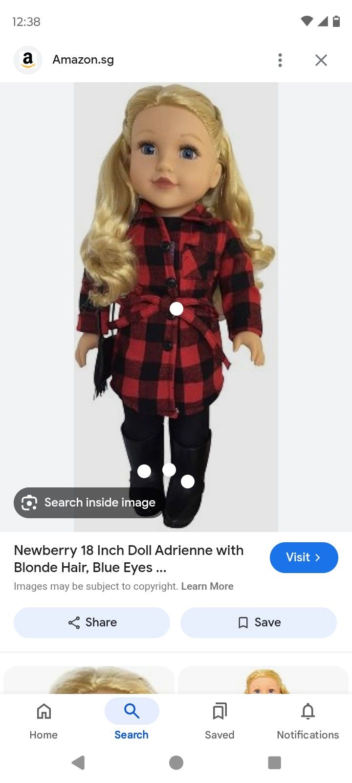 Brand New Berry 18-in Doll Name Adrienne