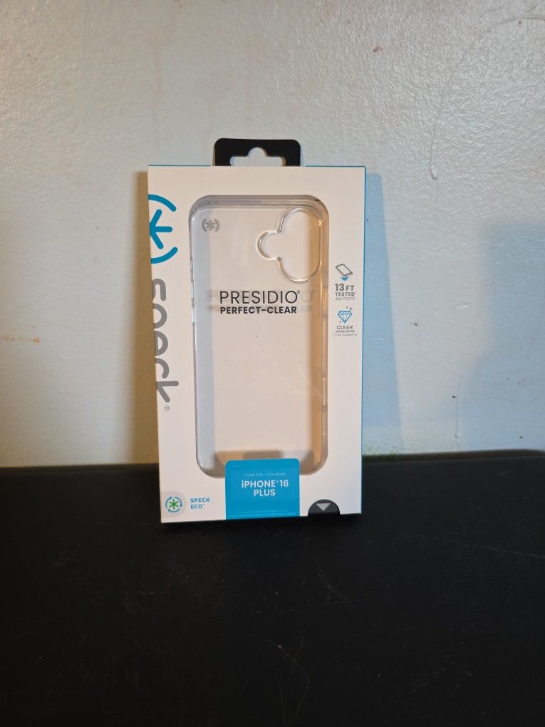 Speck Presidio Perfect Clear Case For Iphone 16 Plus
