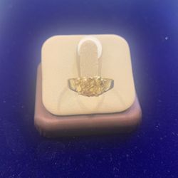 10 K Solid Gold Nugget Ring 10.5 Size