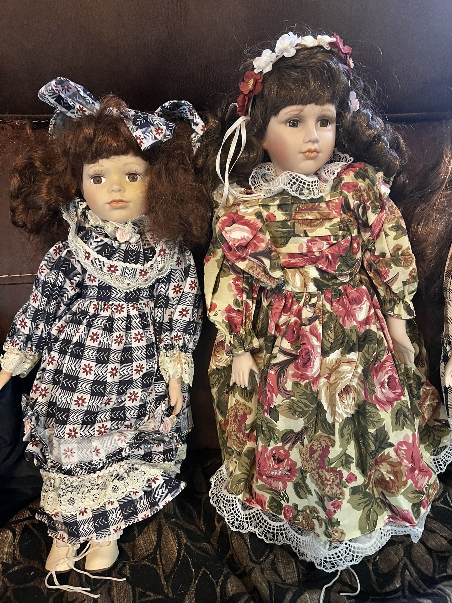 Antique porcelain dolls
