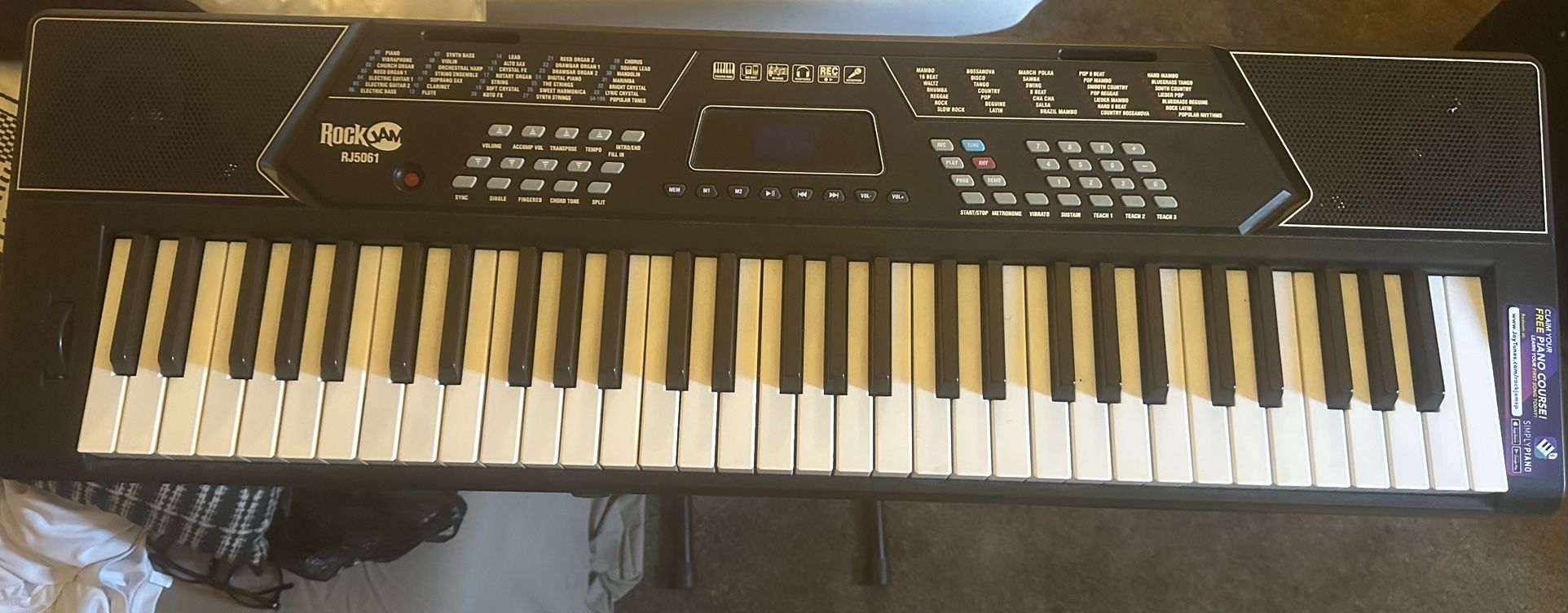 Rock jam, piano