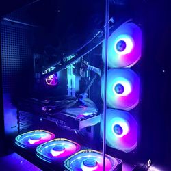 Liquid Water Cool Gaming PC Desktop Computer i7 12700f rtx 3070 32gb ram 1tb SSD