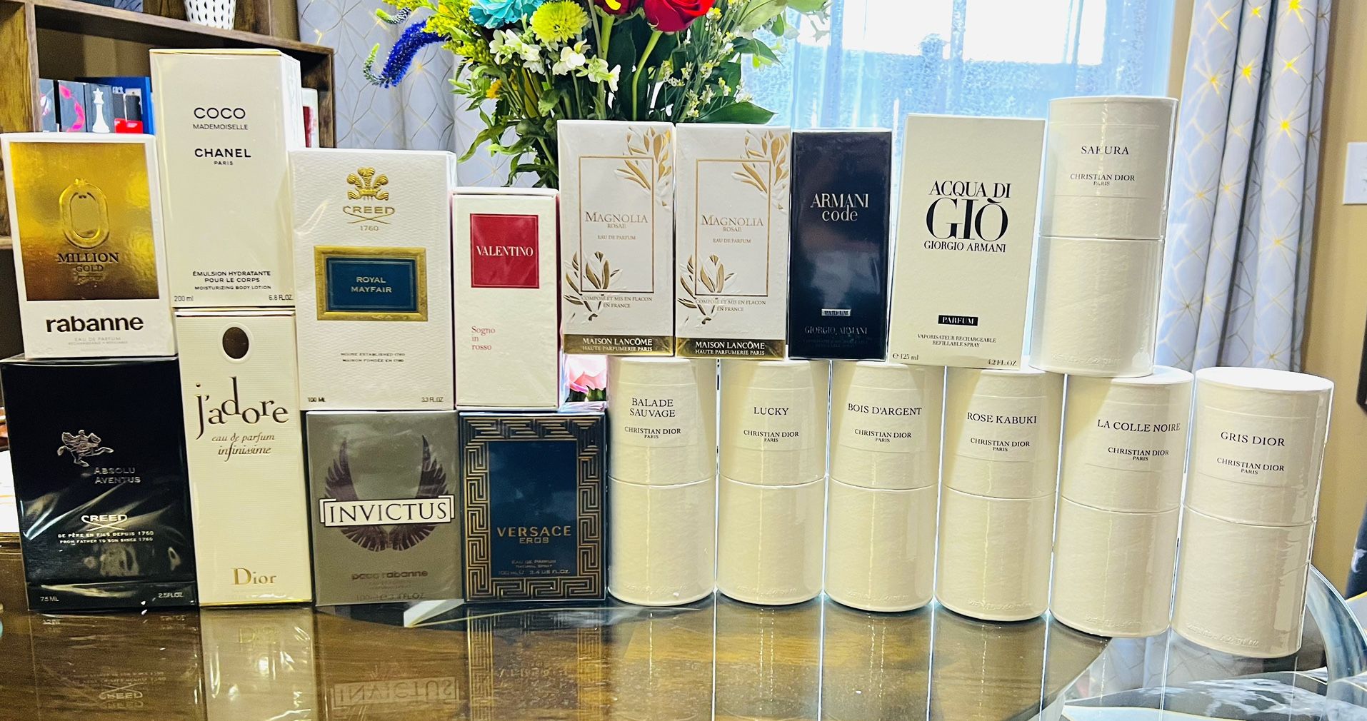 Paco Rabanne Chanel Creed Valentino Lancome Armani Dior Versace Perfume Cologne
