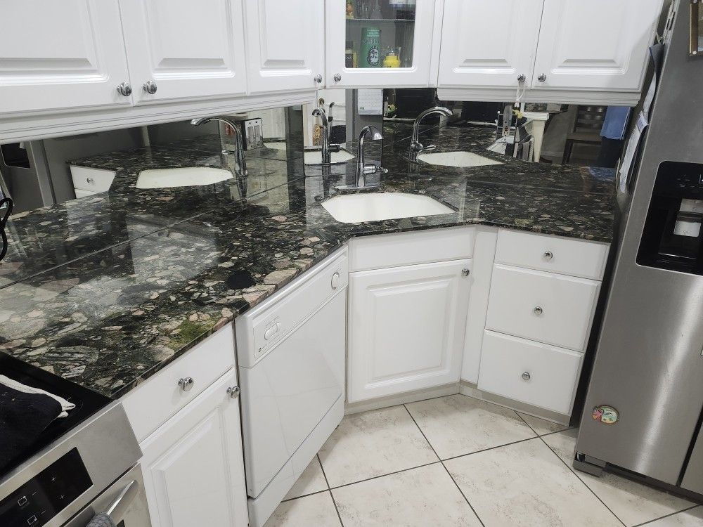 80 Long By 57in By 25 Deep Granite Counter Top & Sink $399.99