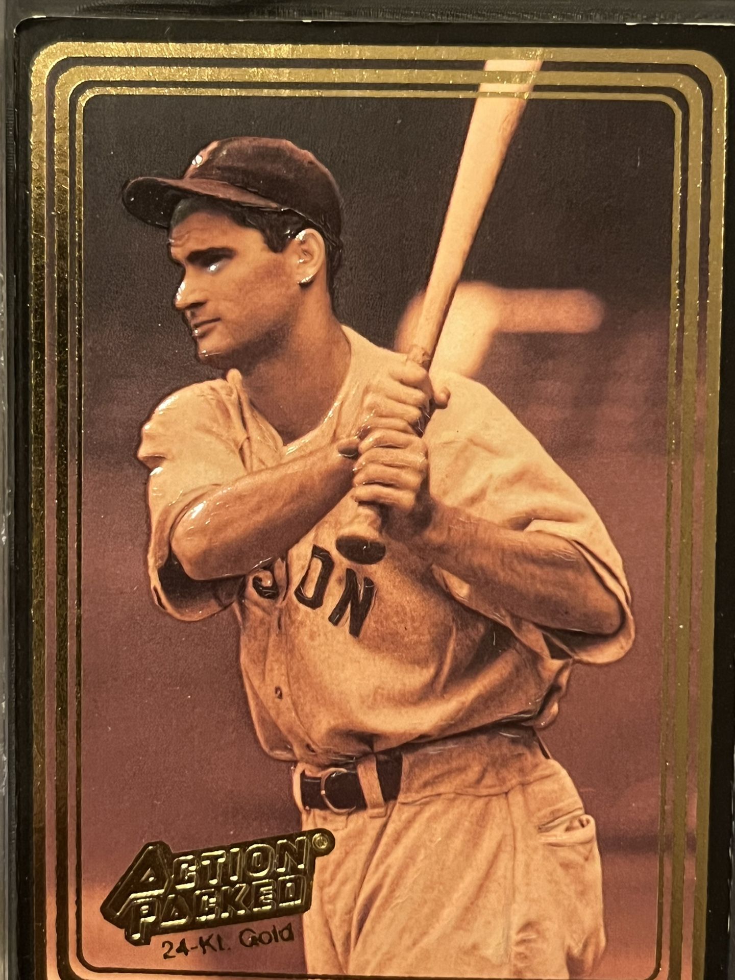 Bobby Doerr 24-kt Action Pack Baseball Card