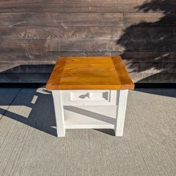 50% Off Till The 11th! Reclaimed Pine Square Accent Table