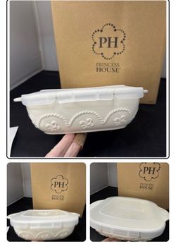Princess House Ceramic Baking Dish with Lid
