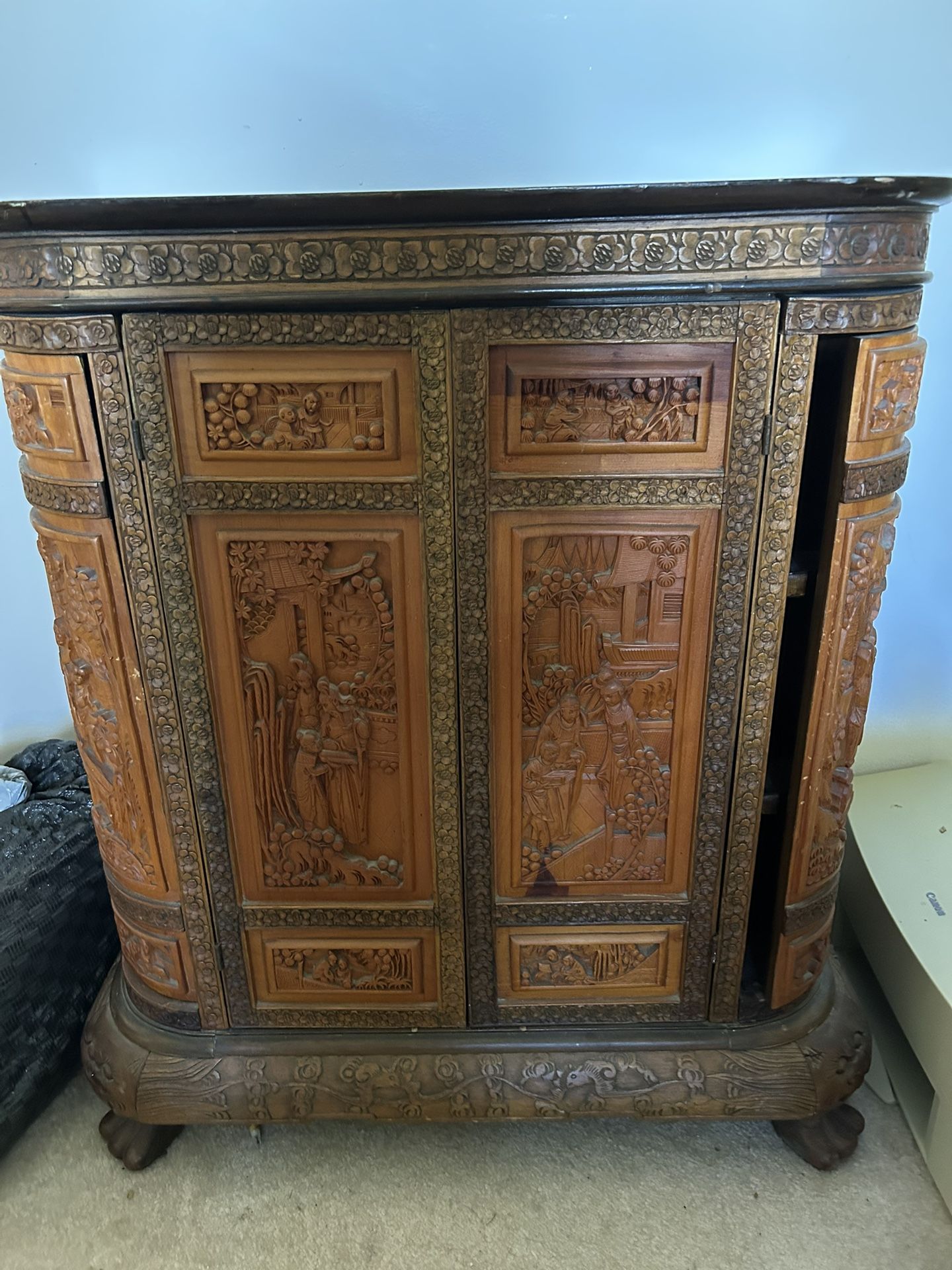 Oriental Carved Chest