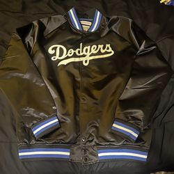 XL Mitchell And Ness Dodgers Satin Jacket 
