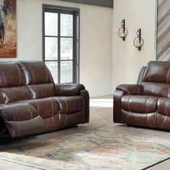Rackingburg Mahogany Power Reclining Set

