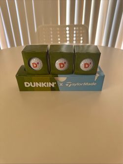Dunkin’ Donuts x TaylorMade Golf Balls - Sleeve Of 3 Balls Limited Edition (New)