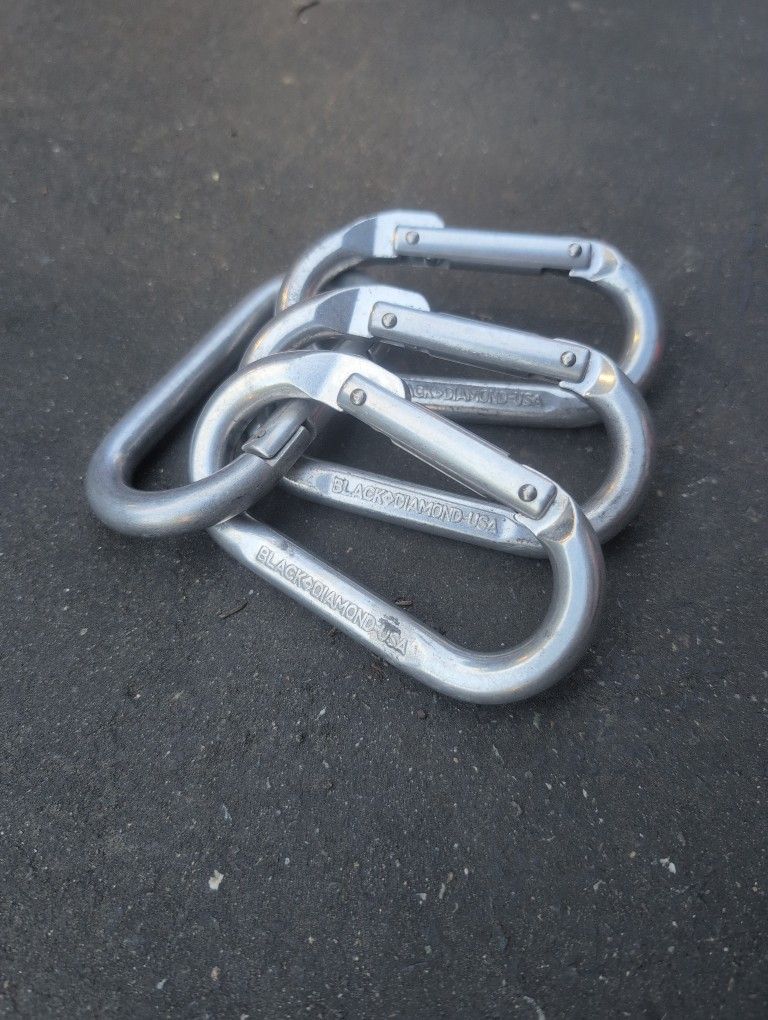 Black Diamond Ovals Carabiners X 3