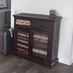 Reclaimed Wood Large Nightstand / Sideboard Dresser Chest Entryway Piece