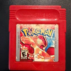 Original Pokemon Red Game Boy Cartridge - Untested