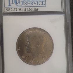 1982 D Washington Quarter Graded  MS 64