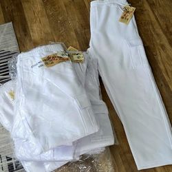 Brand New White Cargo Sweatpants (Big And Tall)