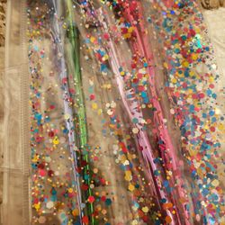 Colorful Makeup Brushes Set In Pouch New