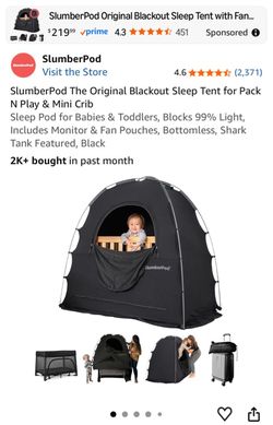 SlumberPod Blackout Sleep Tent for Pack N Play