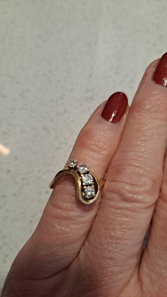 14 Carot Diamond Engagement/wedding Ring.just Reduced Price!