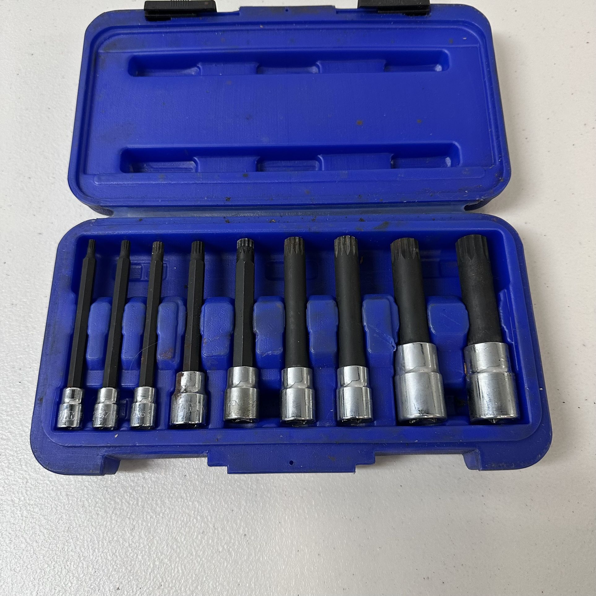 Vim Tools 9 Piece XZN Triple Square, Spline Drive Bit Set