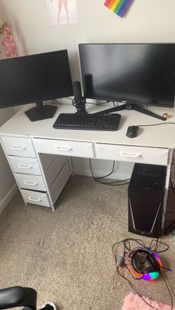 White desk