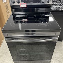 Samsung 30inch. 5-Burner In Electric Range Black Stainless Steel 