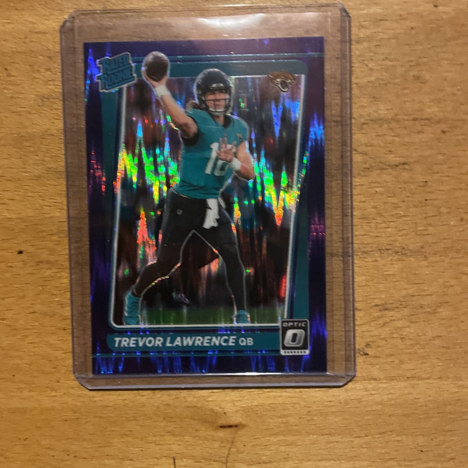 2021 OPTIC PURPLE SHOCK TREVOR LAWRENCE RATED ROOKIE 