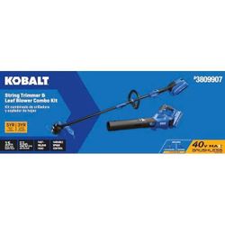Kobalt Gen4 40V Cordless String Trimmer & Leaf Blower + 4.0Ah Battery – Customer Return