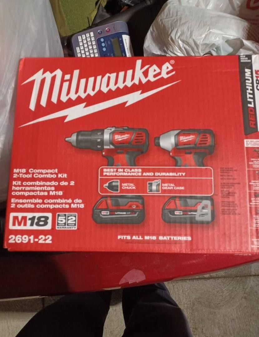 Milwaukee M18 Compact 2-Tool Combo Kit (Model 2691-22) — Drill & Impact Driver