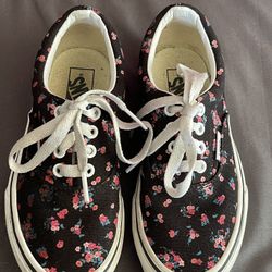 Little Girls Vans Shoes Size 13.5