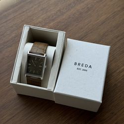 Breda Virgil Brown Leather Watch - Brand New!