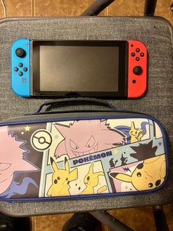 Nintendo Switch with Gengar case