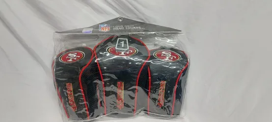 SF 49ers black golf club covers, 3 pack