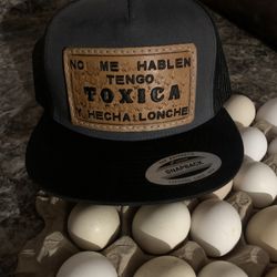 Custom Leather Work, (snap Back Trucker Hat)